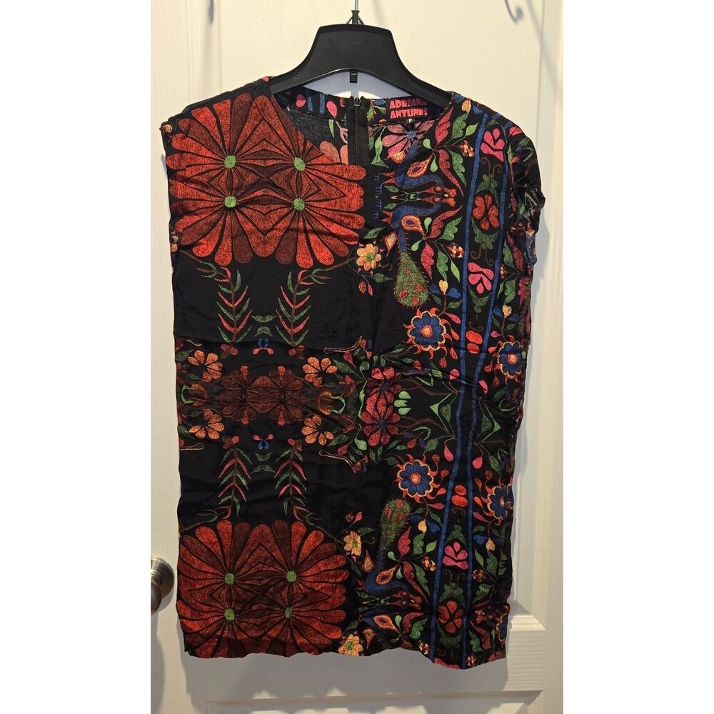 Adriana Antunes sleeveless shirt tunic sz P boho hippie
